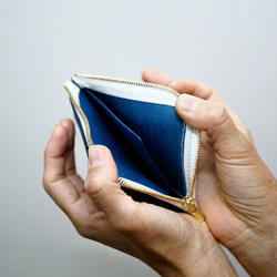 sottile mini wallet [ cobalt ] ミニ財布 コンパクトウォレット 12枚目の画像