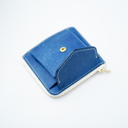 sottile mini wallet [ cobalt ] ミニ財布 コンパクトウォレット 8枚目の画像