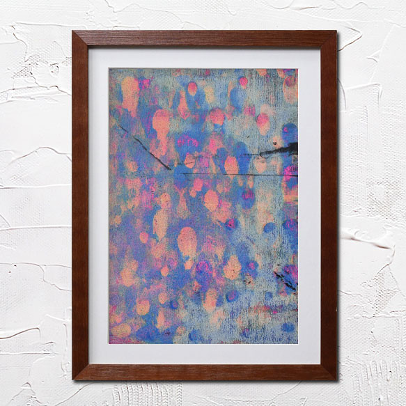 パステル画（原画）鳥雲。 パステル画（原画）鳥雲。