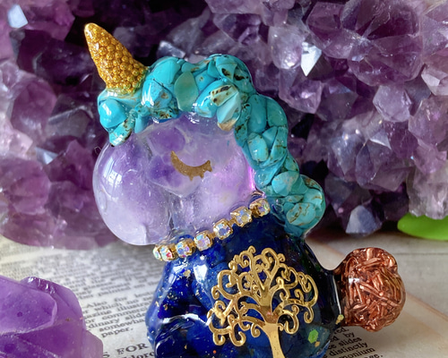 オルゴナイト ユニコーン 幸せの御守り その他インテリア雑貨