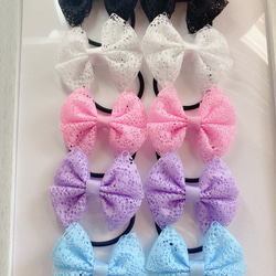 リボン ヘアゴム ハンドメイド ハンドメイド リボン ヘアゴム レース 10個セット かわいい