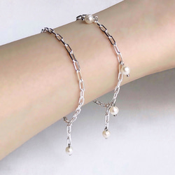 【A type】14KGF or silver925 Chain bracelet 15枚目の画像