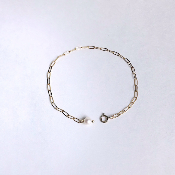 【A type】14KGF or silver925 Chain bracelet 5枚目の画像