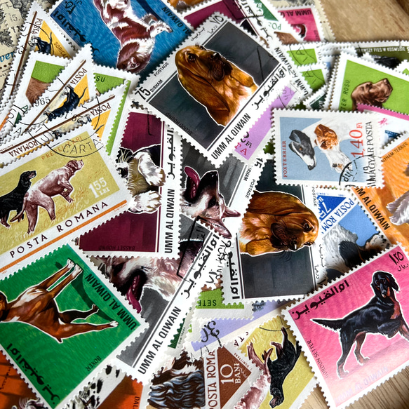 世界の切手~犬・dog~20枚☆使用済み切手・海外切手 2枚目の画像