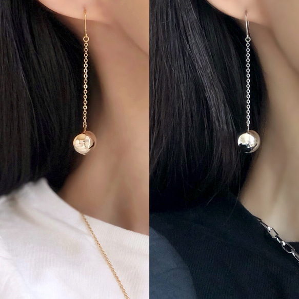 Metal ball pierce / earring 12枚目の画像