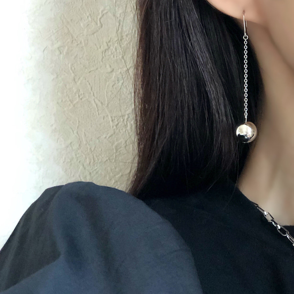 Metal ball pierce / earring 11枚目の画像