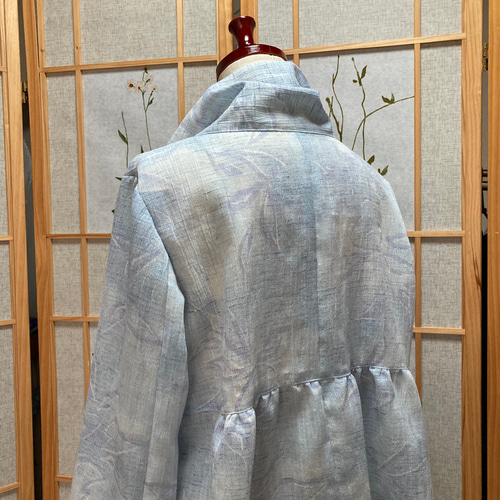 浴衣リメイク　初秋　七分袖　はおりもの　ジャケット 浴衣リメイク初秋七分袖はおりものジャケット