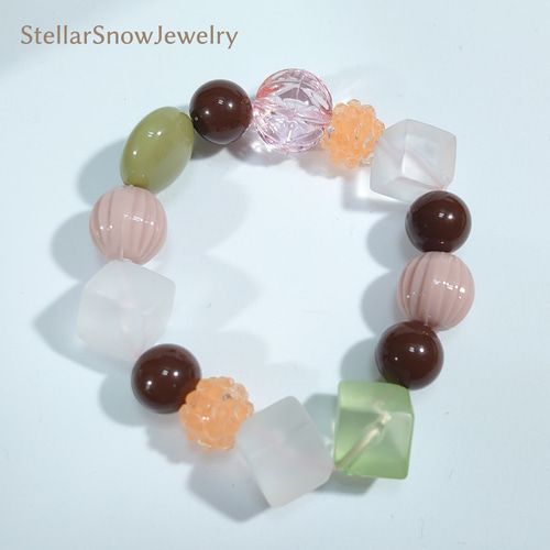 どこでもあんみつ 桜餡と抹茶 ブレスレット ブレスレット