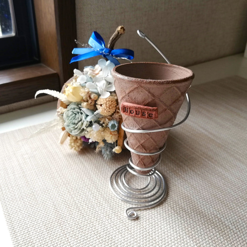 リメ缶・リメイク缶☆コーン＆カッププラ鉢☆2個セット（リメ缶