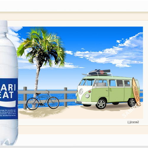 A4サイズ「ワーゲンバス」 絵画 hiroma2 通販 13981563｜Creema