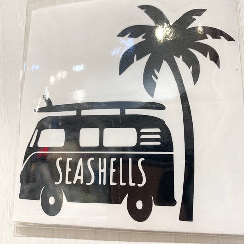 ワーゲンバスの抜型ステッカー レトロカーイラスト 車用防水 ワーゲンバスの抜型ステッカー レトロカーイラスト 車用防水