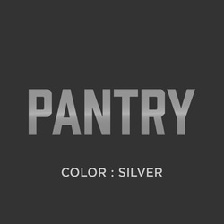 【賃貸OK】PANTRY ドア サインステッカー インダストリアル │パントリー用 選べる4色展開 5枚目の画像