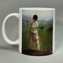 アンリ・マルタン　野原を行く少女　マグカップ 3枚目の画像