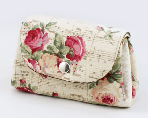 ポーチ・小物入れ／アコーディオンポーチ バラ（メール便 送料無料