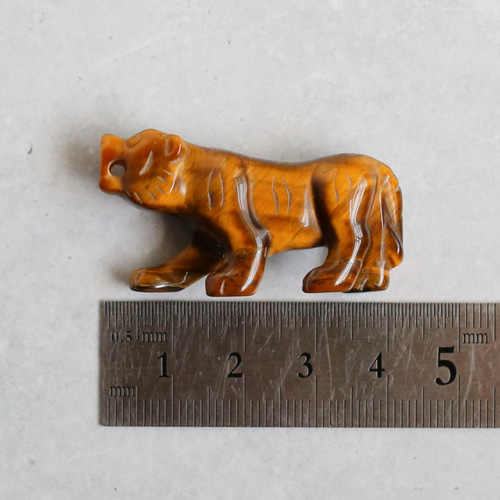 タイガーアイ 虎の置物 ミニサイズ 風水 天然石 運.気アップ 人間関係