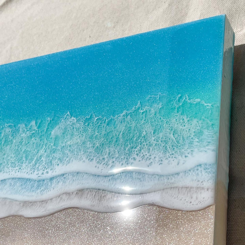 レジンアート　海　オーシャンアート　インテリア　壁掛け 原画】海アート B5（258×183×20mm） レジンアート 壁掛け インテリア