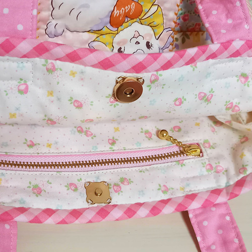 ハンドメイド ちょっとおでかけミニトートバッグ ランチバッグ