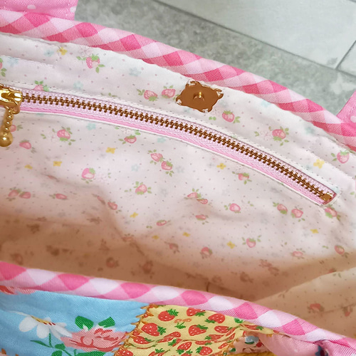 ハンドメイド ちょっとおでかけミニトートバッグ ランチバッグ