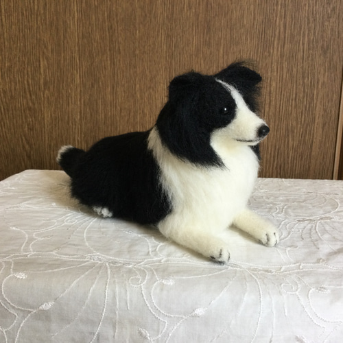 ぺーさま確認用 羊毛フェルトオーダー 「リアルで可愛いワンちゃん」ボーダーコリー 羊毛フェルト オーダー 「リアルで可愛いワンちゃん」ボーダーコリー
