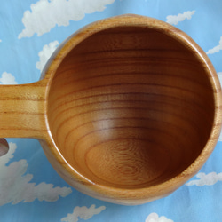 　　ケヤキの一木彫りコーヒーカップ 10枚目の画像