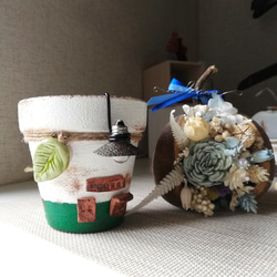 リメ缶・リメイク缶☆VWカー四角缶 1個（リメ缶・リメ鉢） 多肉植物