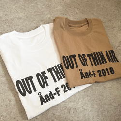 シンプルで合わせやすい♪大人のロゴTシャツ「out of thin air」 2枚目の画像