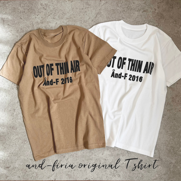 シンプルで合わせやすい♪大人のロゴTシャツ「out of thin air」 10枚目の画像