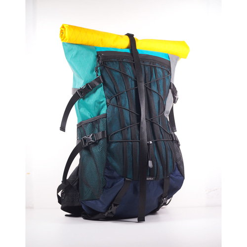 黄緑灰青 X-Pac 超軽量登山バッグ 20L 30L 40L バークマウンテン
