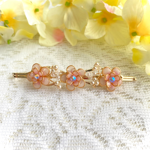 ワイヤーフラワーのヘアピンセット ヘアピン ninico 通販