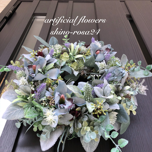 夏☀︎SALE！ユーカリと紫陽花のラベンダーカラーハーフリース