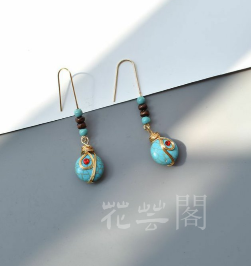 ビンテージ 長針  清新ちゃん   耳飾り