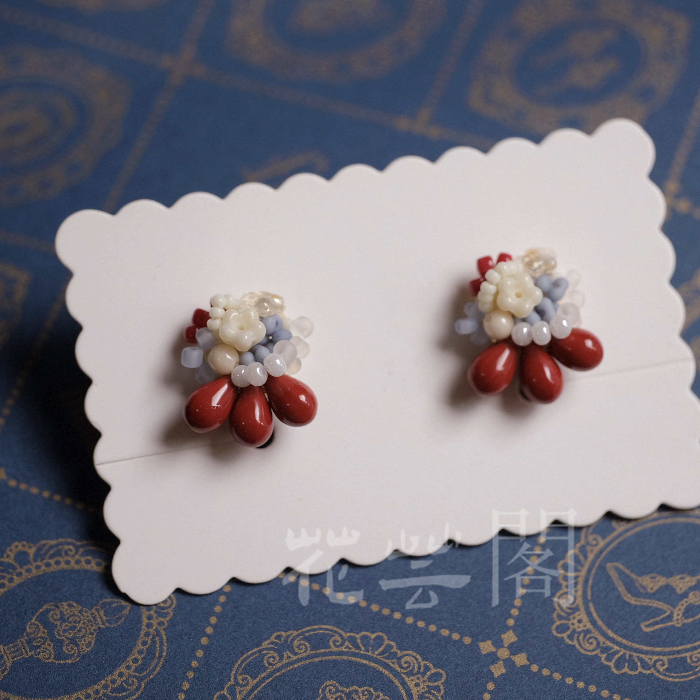 【新品】 超受欢迎 花 小衆   耳飾り