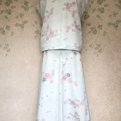 【着物リメイク】アシンメトリーフレアスカートのセットアップ 4枚目の画像