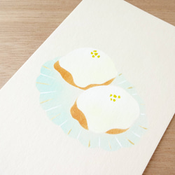 レモンケーキの手染めポストカード 3枚目の画像