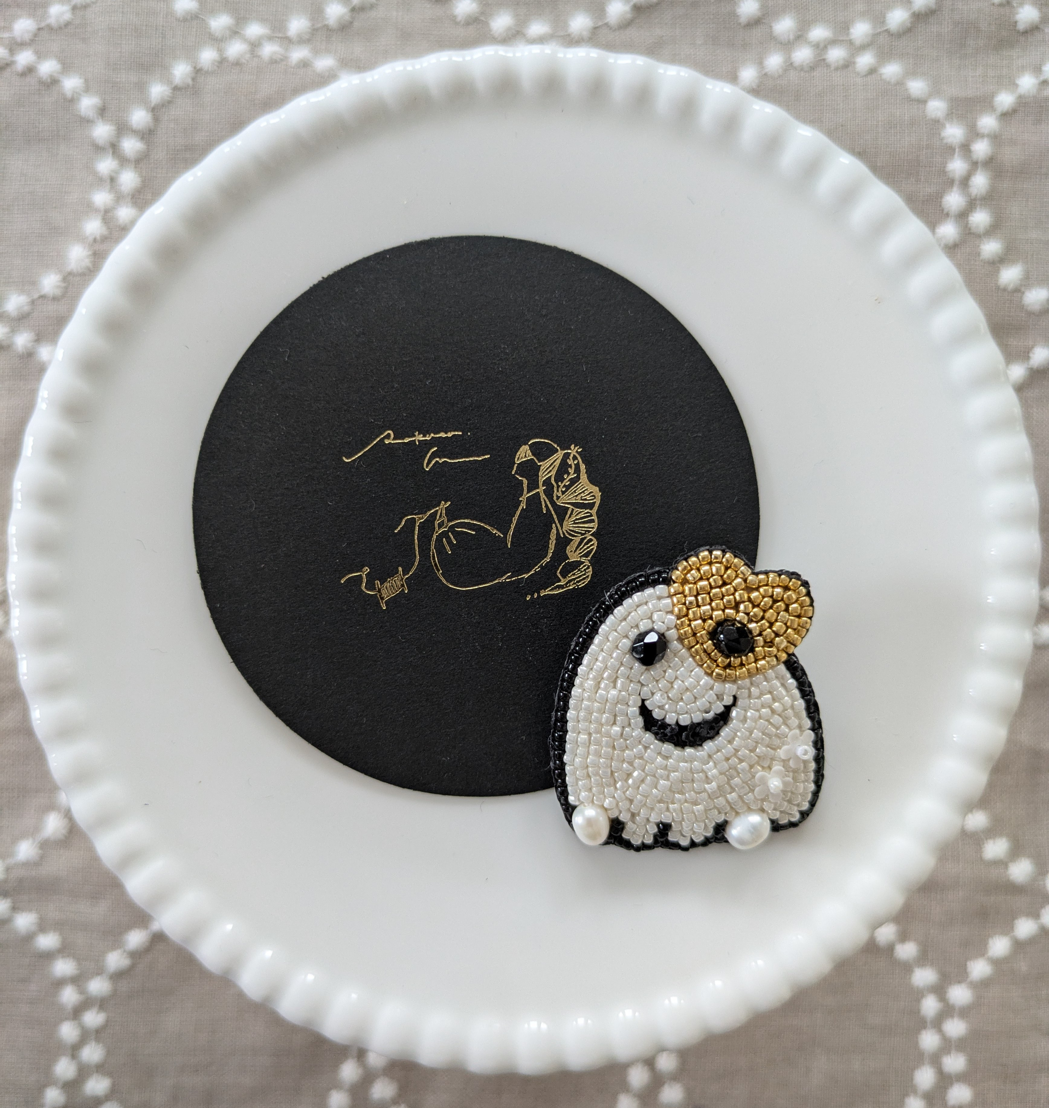 【ブローチ/キーリング】おばけの仮面舞踏会　S