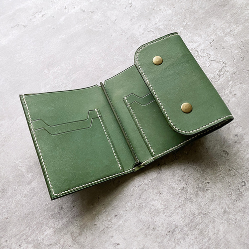 CHROMATIC LEATHER 三つ折り財布 ブラック