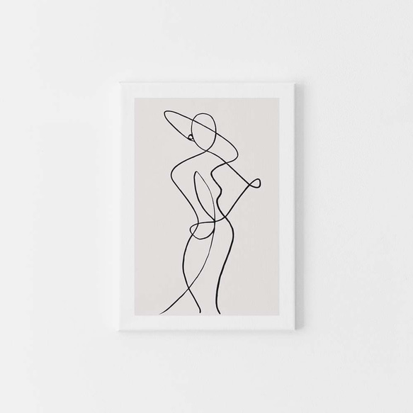 【0635】アートポスター　Woman Body Minimalist Drawing Art Print　北欧 5枚目の画像