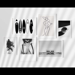 【0635】アートポスター　Woman Body Minimalist Drawing Art Print　北欧 6枚目の画像