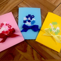 花束のメッセージカード〜3色3枚〜 1枚目の画像
