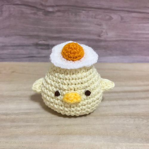 目玉焼きの帽子 ハムスター・小動物・ぬいぐるみ ペット服