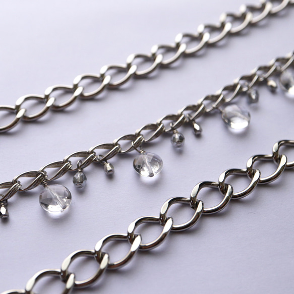 お得3点セット☆組み合わせで使い方色々☆シルバーチェーンの