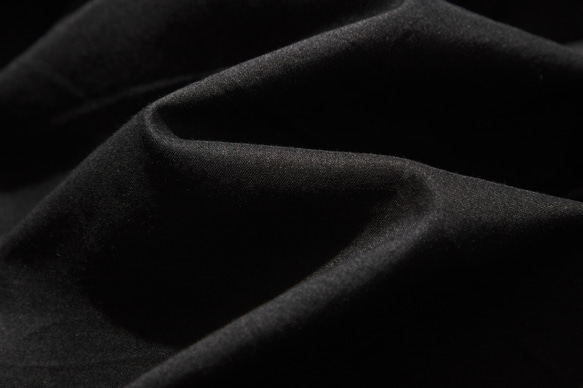 優しく揺れる、ゆるふわギャザースカート　リネンロングスカート　裏地付き　ブラック　220512-5 6枚目の画像