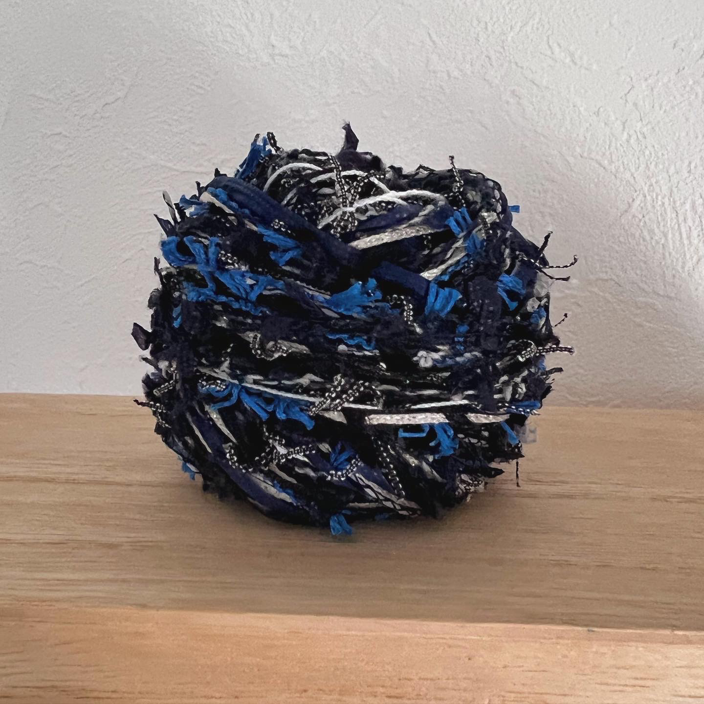 くーみん様専用*引き揃え毛糸玉*ネイビー+ブルー  270g