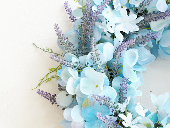 Hydrangea Wreath / with Asymmetry Lavender 2枚目の画像