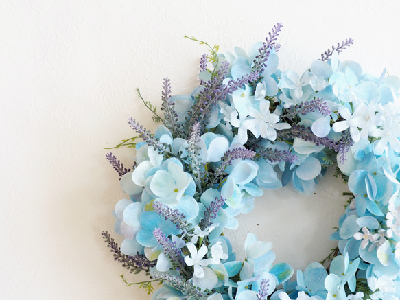 Hydrangea Wreath / with Asymmetry Lavender 5枚目の画像