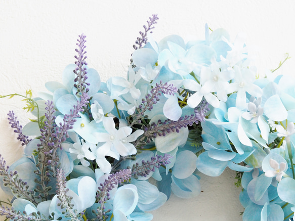 Hydrangea Wreath / with Asymmetry Lavender 3枚目の画像