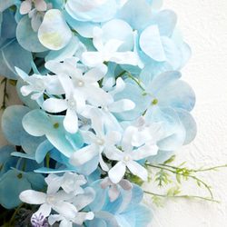 Hydrangea Wreath / with Asymmetry Lavender 6枚目の画像