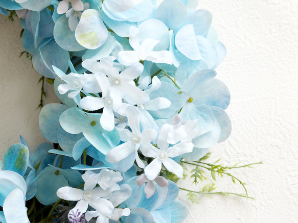 Hydrangea Wreath / with Asymmetry Lavender 6枚目の画像