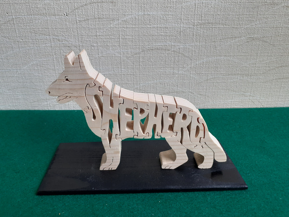 木工動物英文字パズル「SHEPHERD」 2枚目の画像