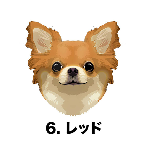 チワワ ロングコート 毛色6色 パターン 】スマホケース クリアソフト